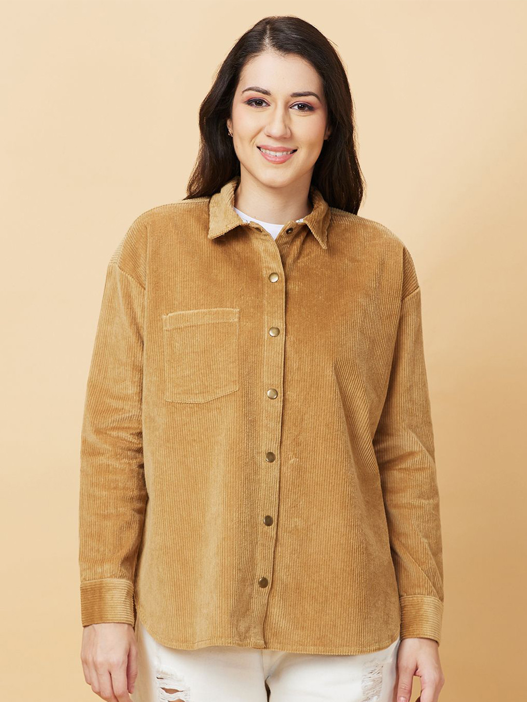 Being Human Women Opaque Casual Oversized Shirt