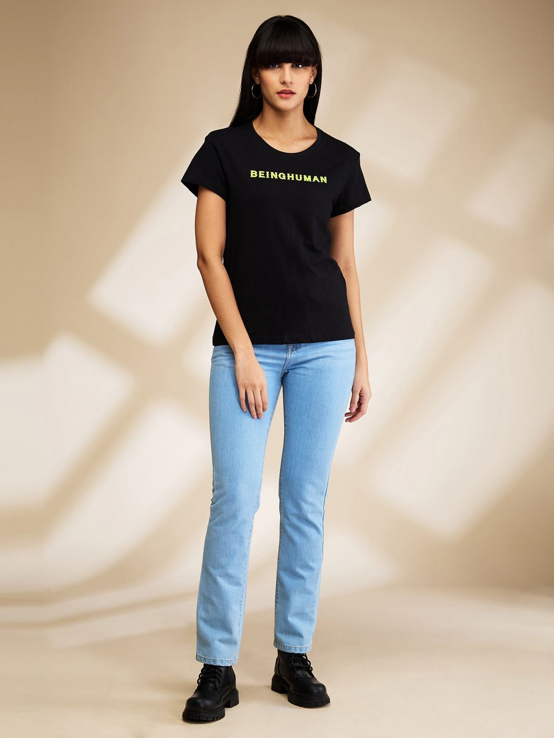 Being Human Women Typography Extended Sleeves T-shirt