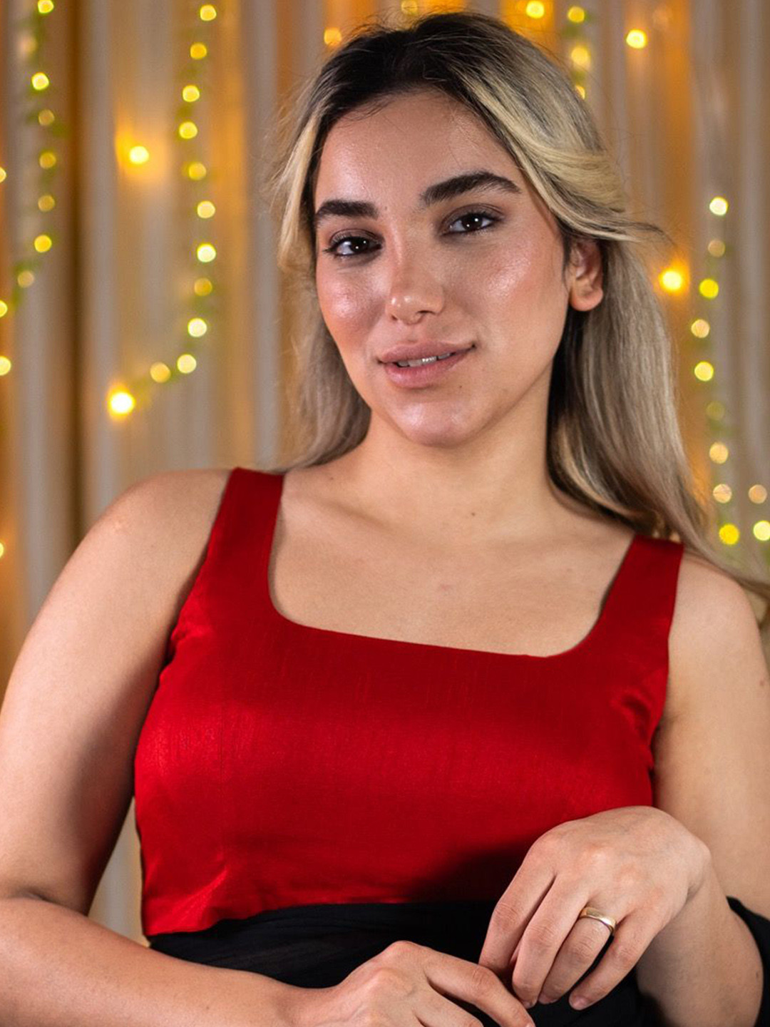 I LOVE SAREES Sleveless Saree Blouse