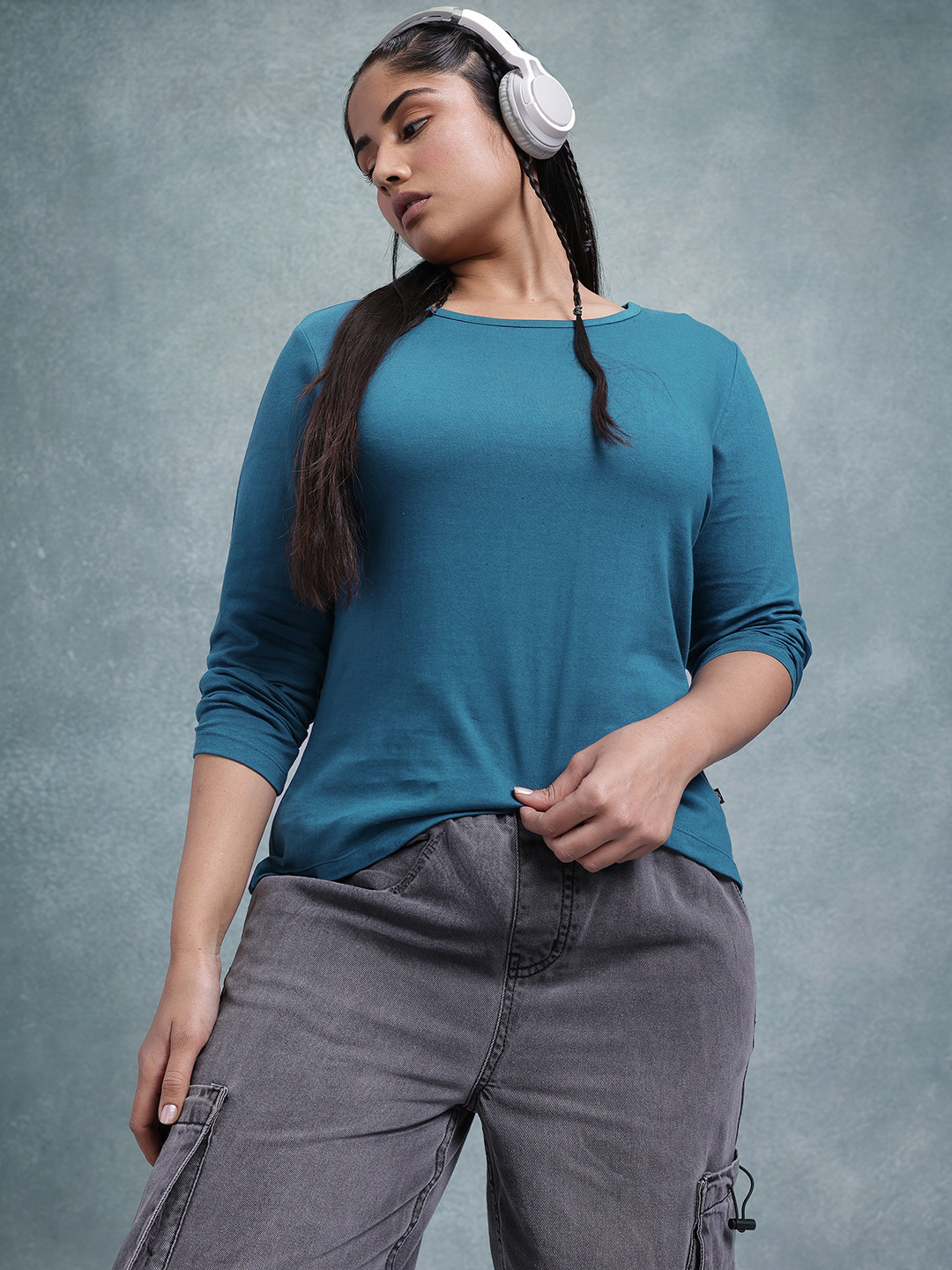 The Roadster Life Co. Plus Size Pure Cotton T-shirt