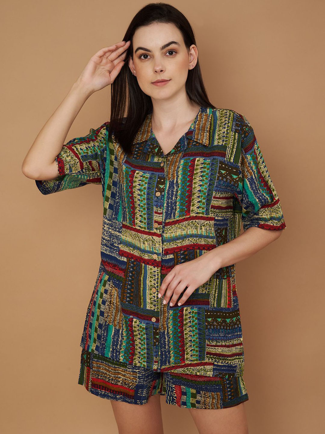 KALINI Women Printed Night suit