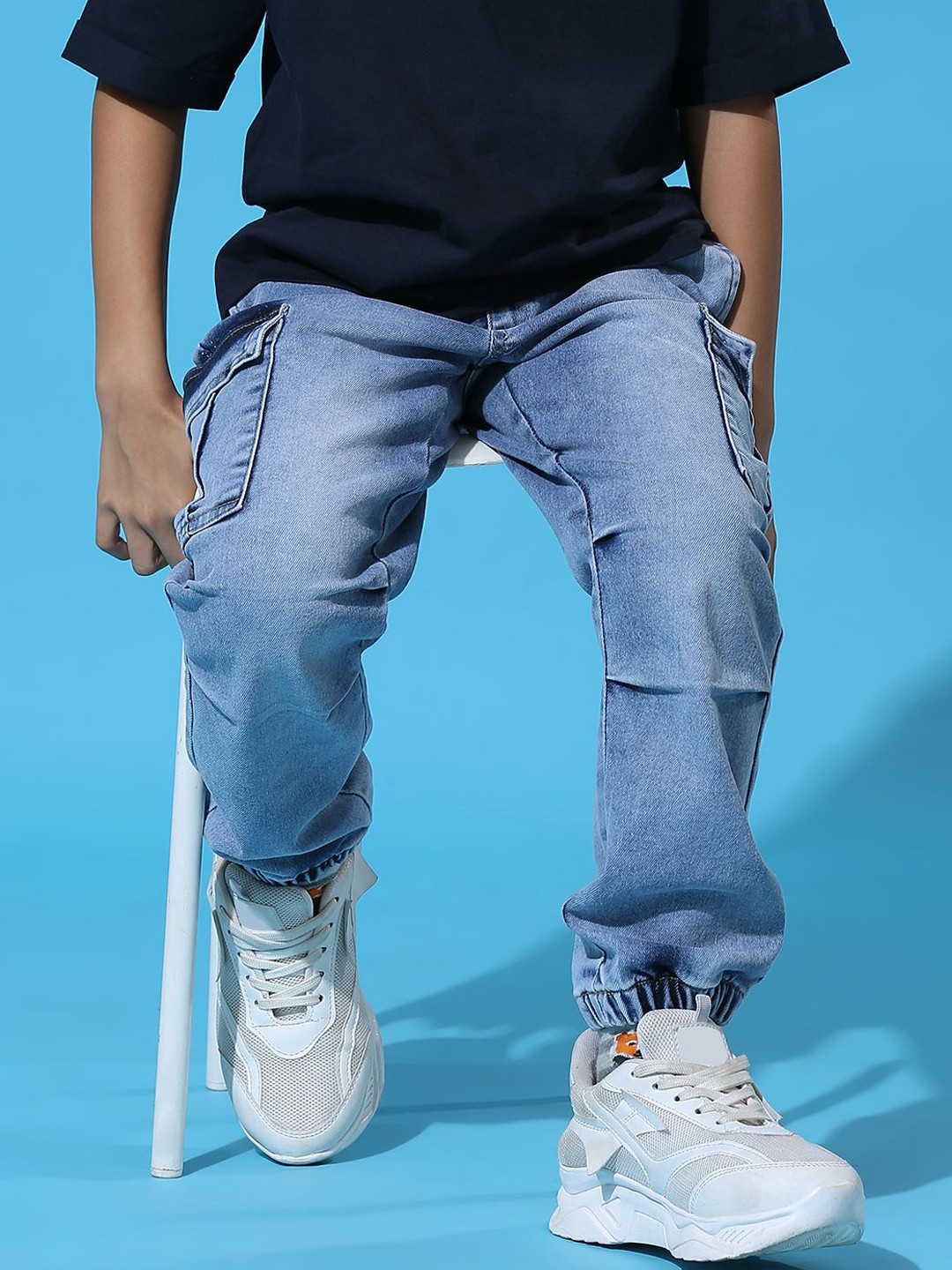 My Milestones Boys Low Distress Stretchable Jeans