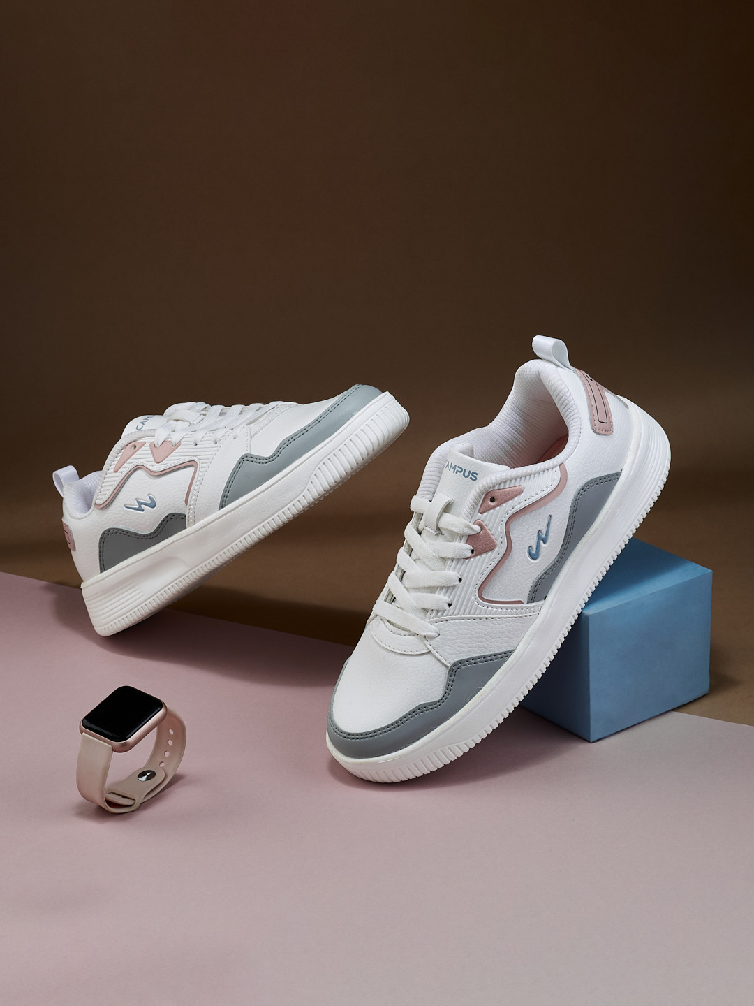 Campus Women OGL-06 Colourblocked PU Sneakers