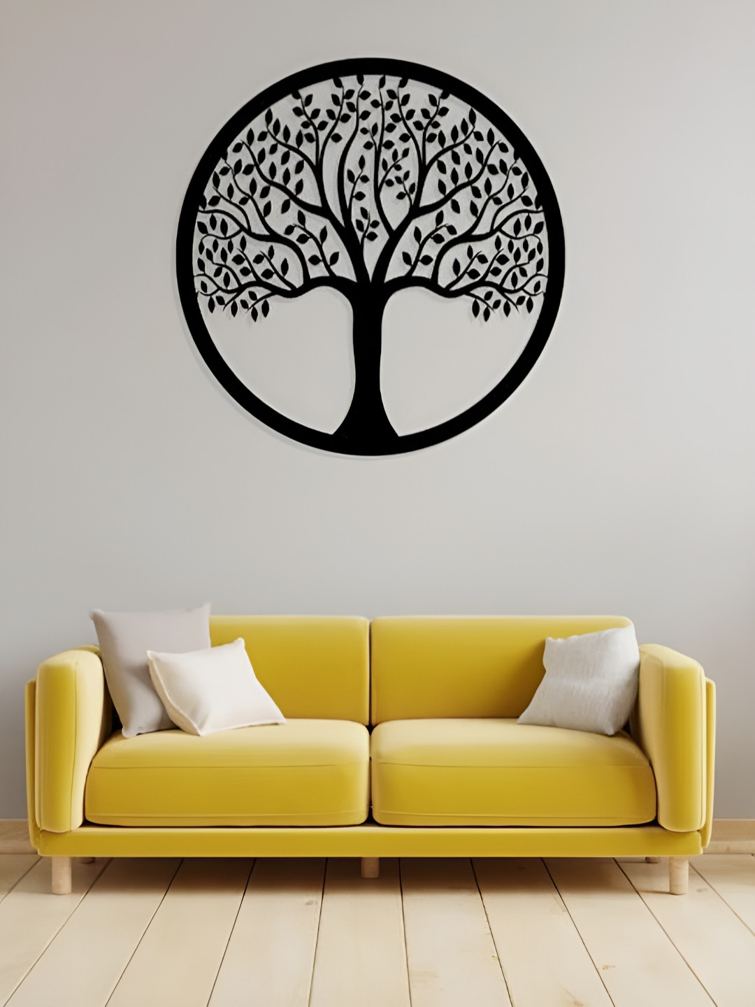 ARTROOMS Tree Metal Matte Hanging Hall Signs and Plaques-25In