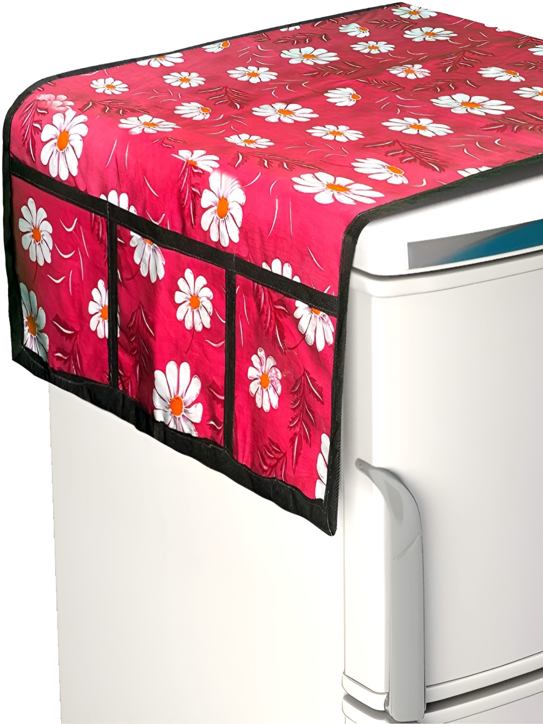 Dakshya Industries Red & White Printed Appliance Cover