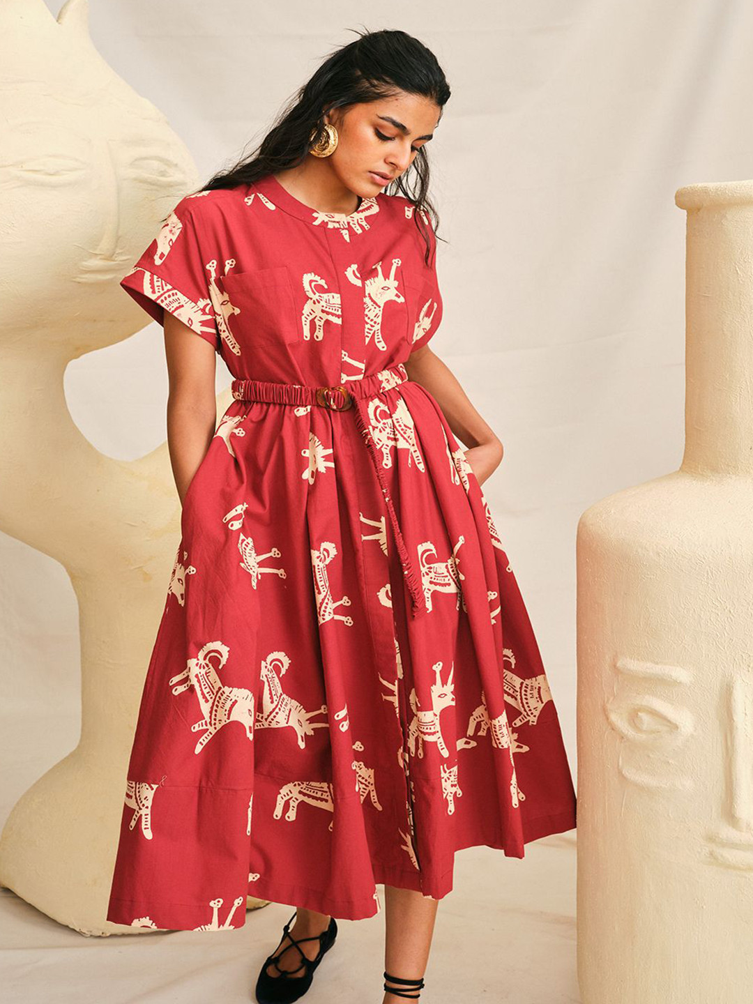 Jodi Floral Print Fit & Flare Dress