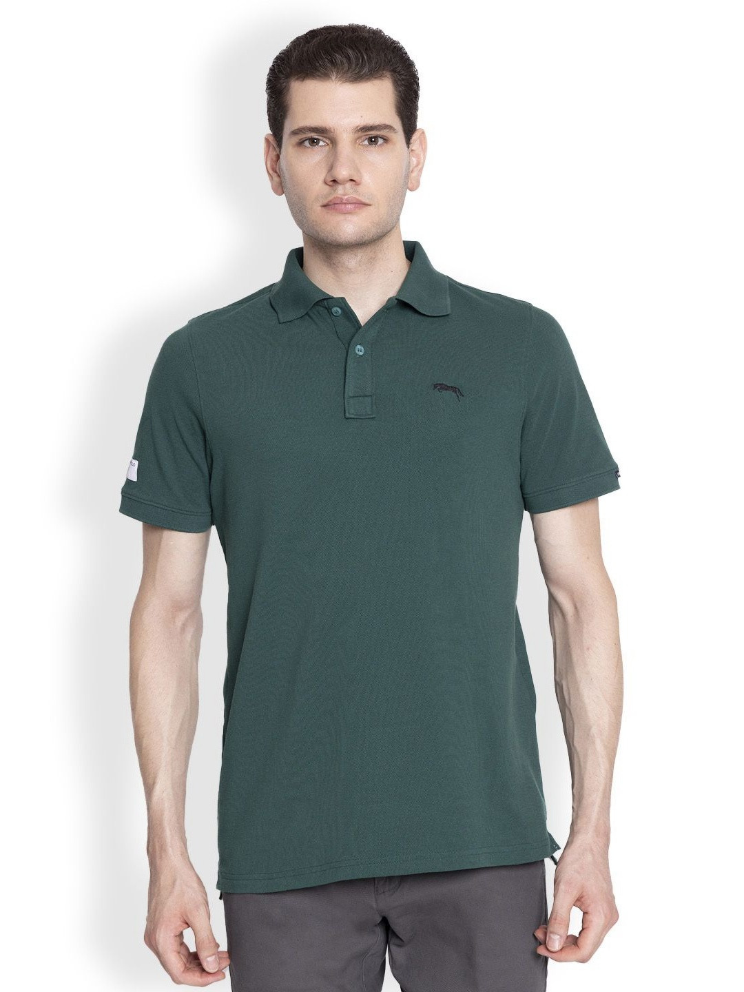 JUMP USA Men Polo Collar T-shirt