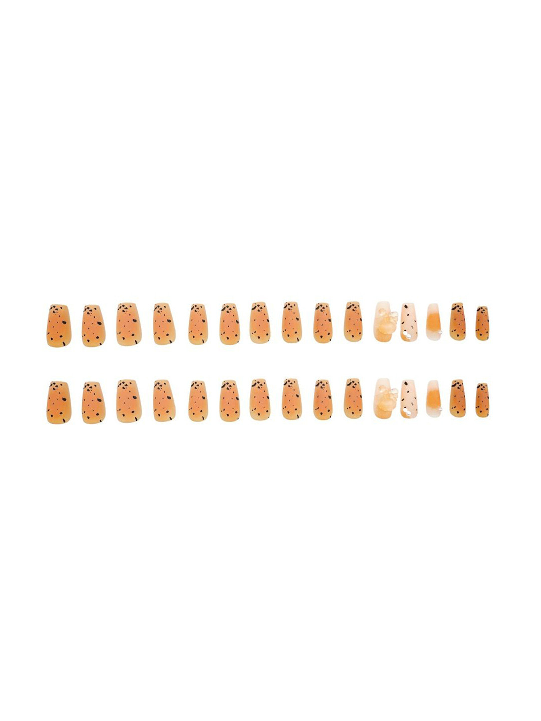 LICK 30-Pcs Glossy Long Bow Press On Artificial Nails - Nude