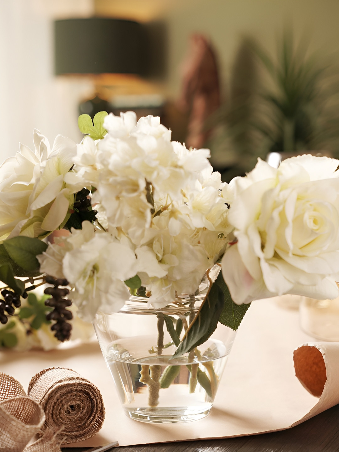 Pure Home and Living Transparent Glass Vase