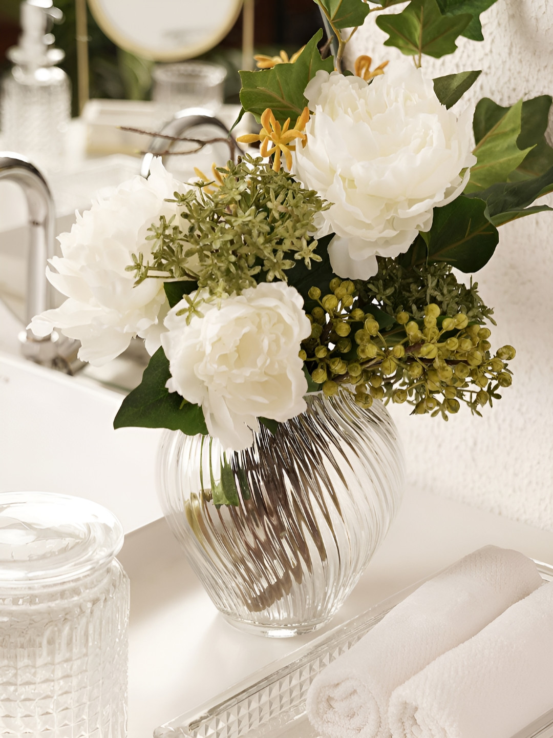 Pure Home and Living  Transparent Glass Vases