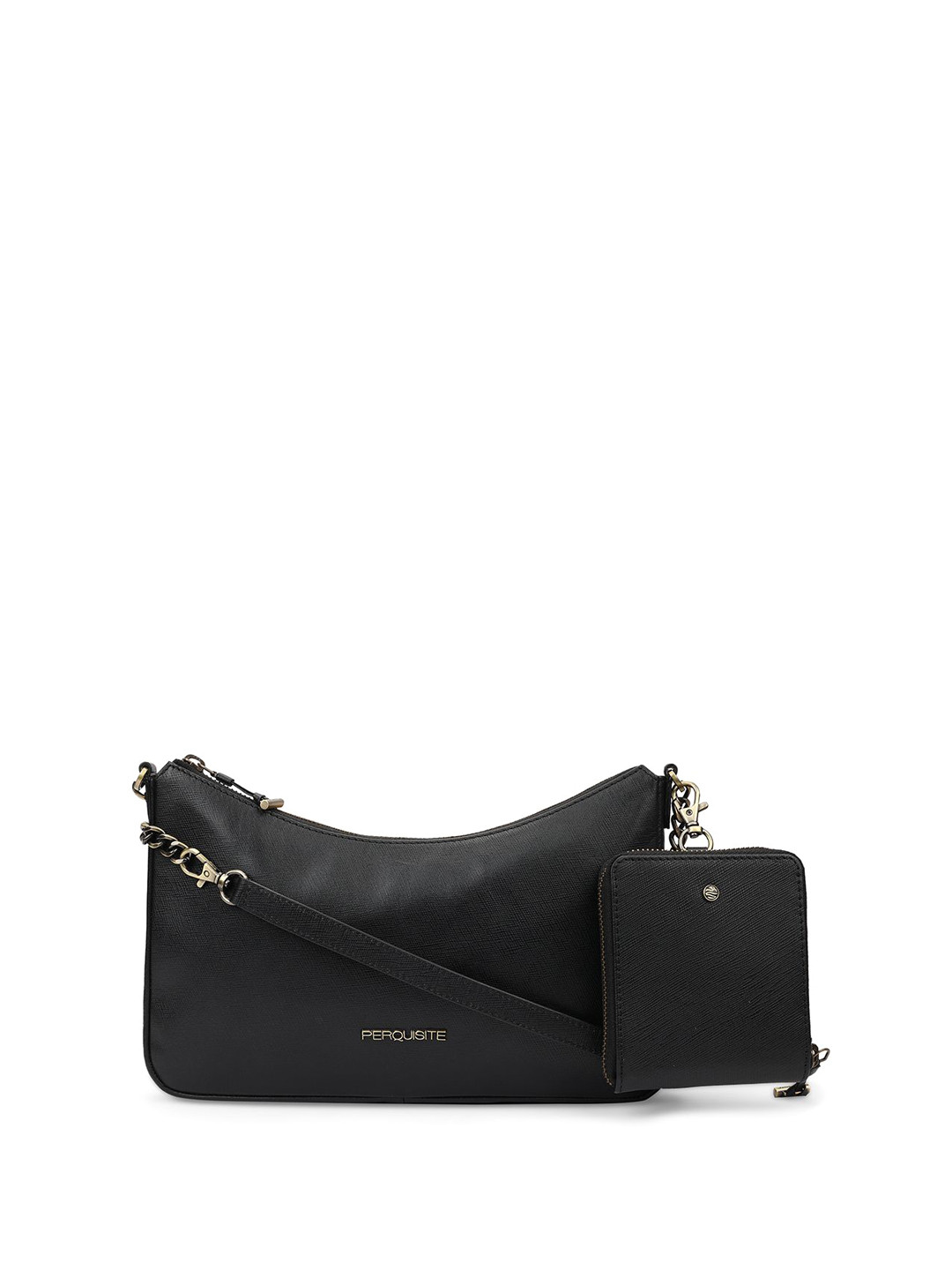 PERQUISITE STEPHANIE Range Black  One Size Soft Shoulder Bag