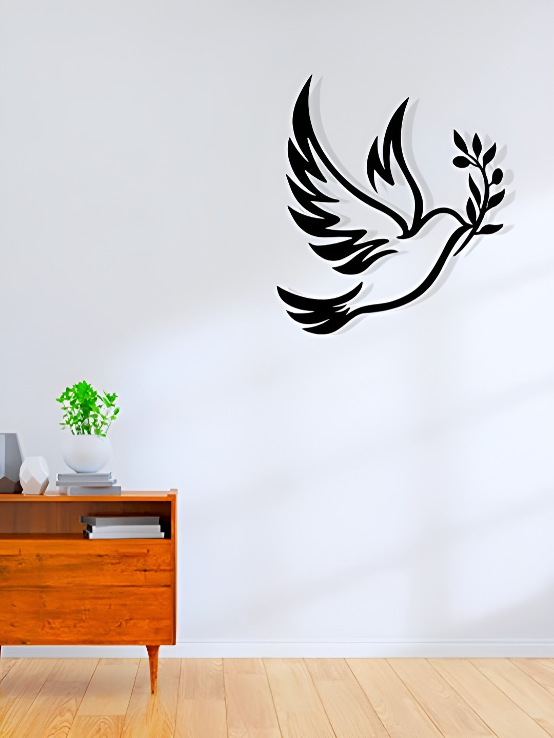 ARTROOMS Sparrow Wall Art Metal Matte Hanging Hall Signs and Plaques-25In