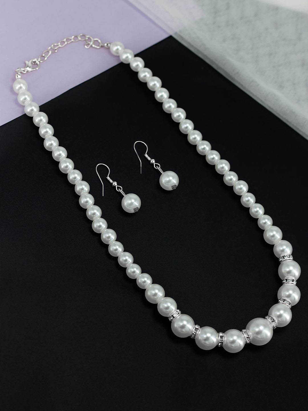 PRIVIU Pearl Beads Jewellery Set