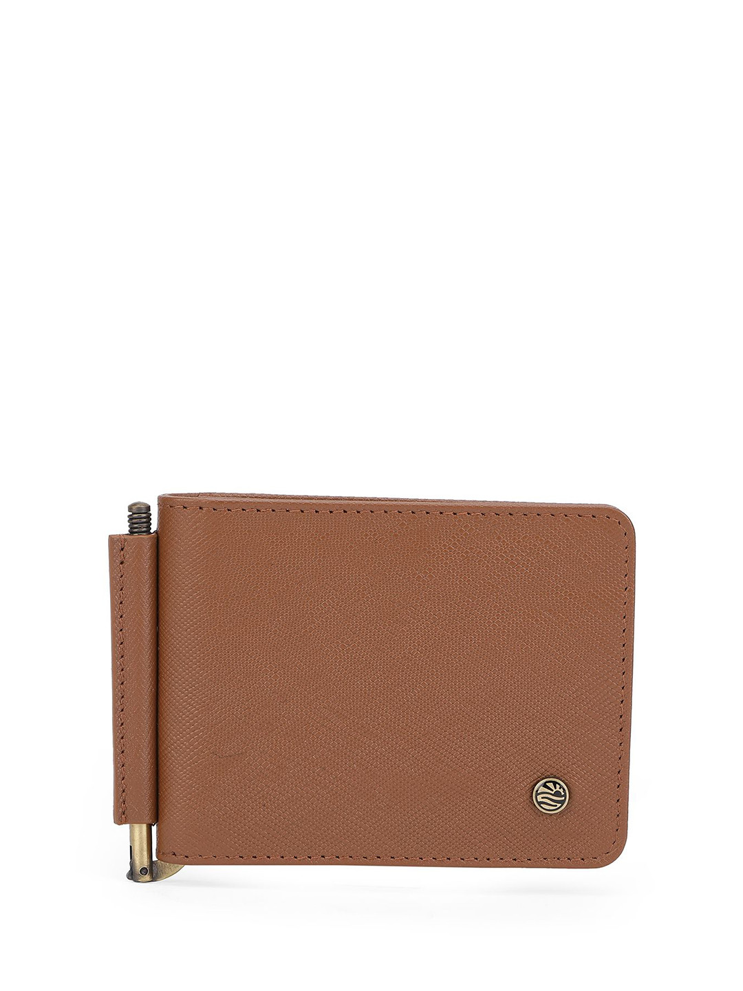 PERQUISITE Men Monarch Tan Money Clip Wallet