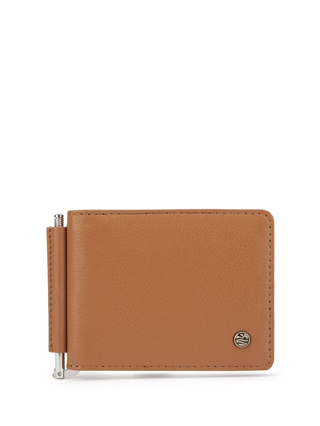 PERQUISITE Men Monarch Hermes Tan Money Clip Wallet
