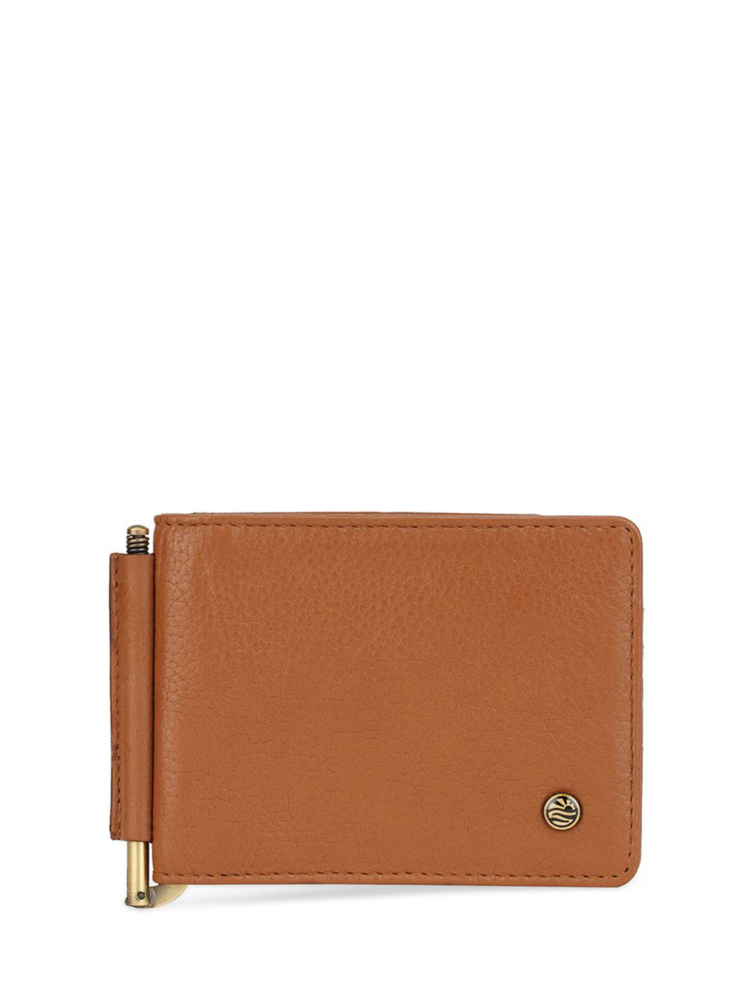 PERQUISITE Men Monarch Dark Tan Money Clip Wallet