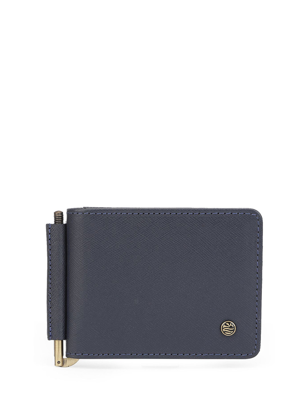 PERQUISITE Men Monarch Navy Money Clip Wallet