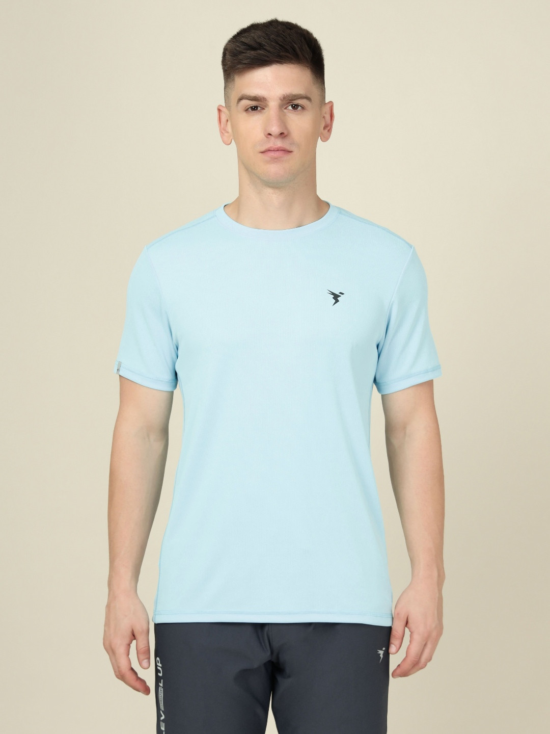 Technosport Men Pack Of 2 Anti Odour Solid Slim Fit T-shirt With TECHNO COOL+