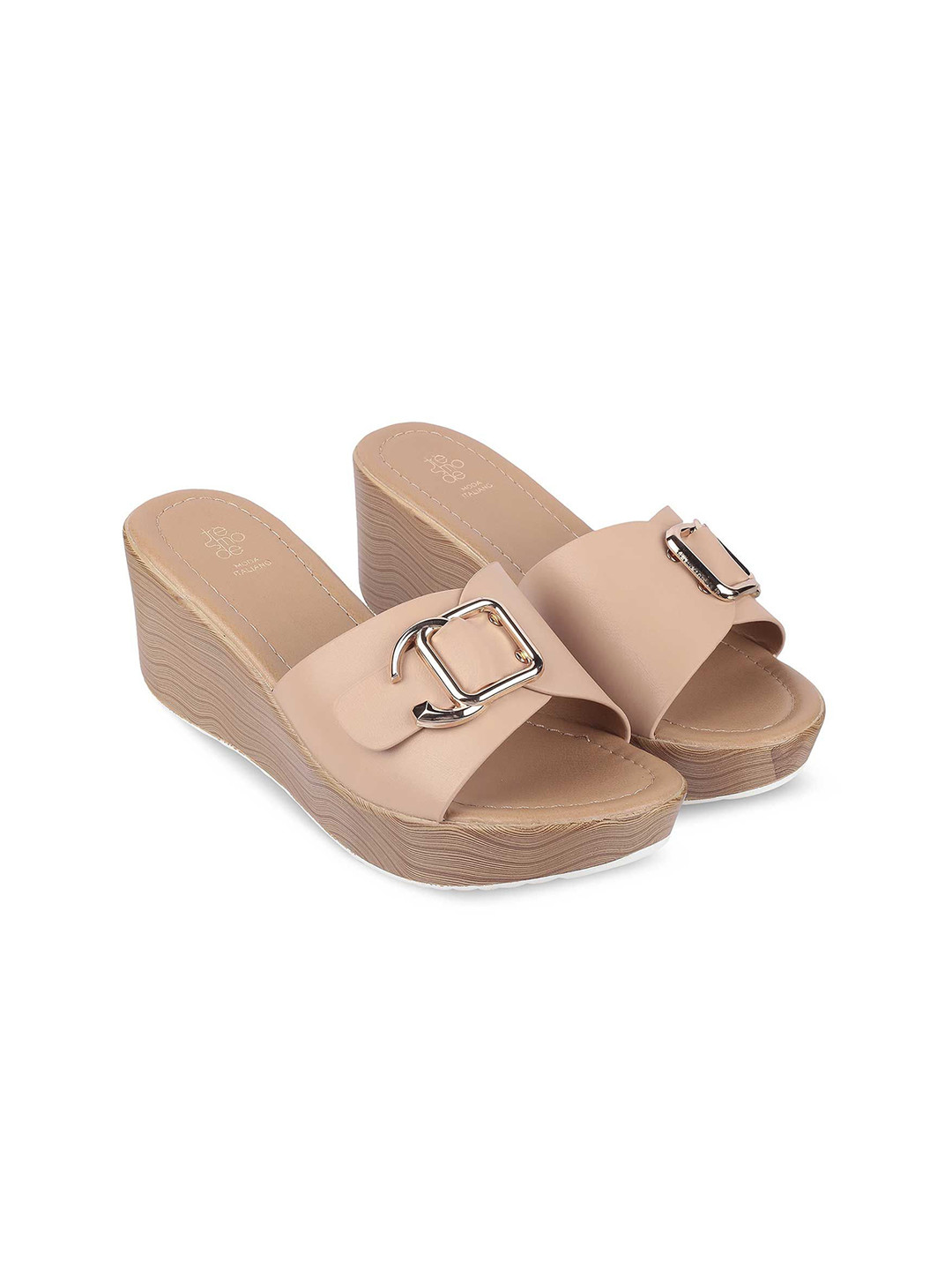 Tresmode Wedge Sandals with Buckles