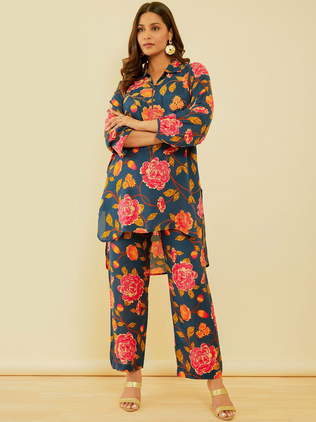 Soch Printed Muslin Top & Trousers Co-Ords