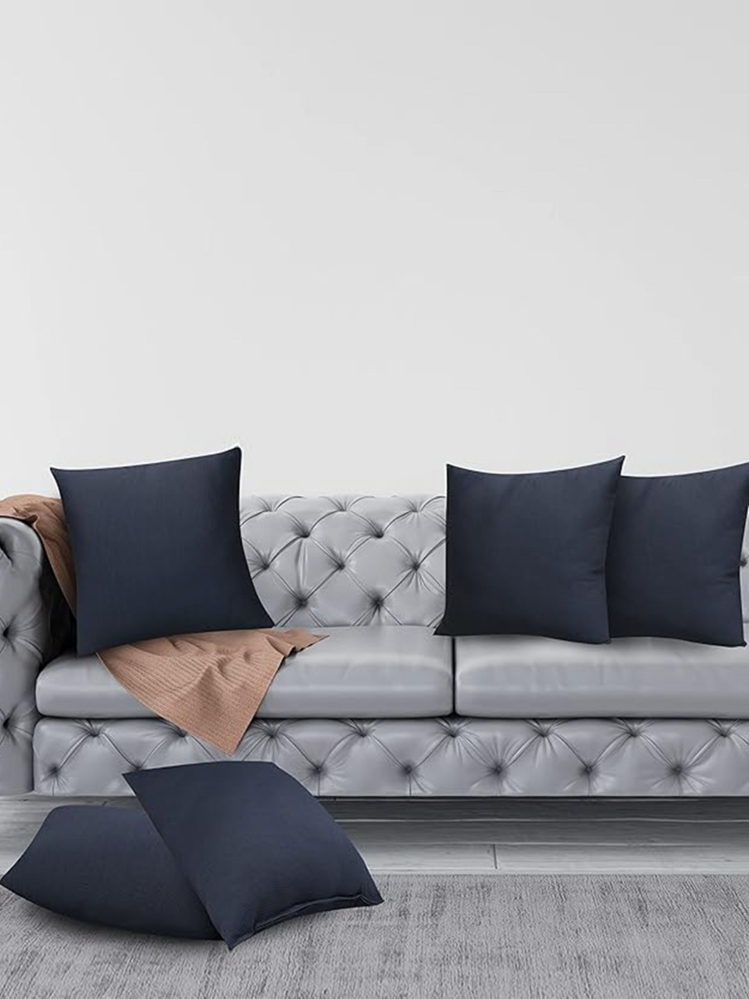 JDX 5-Pcs Grey Pre-Filled Cushions
