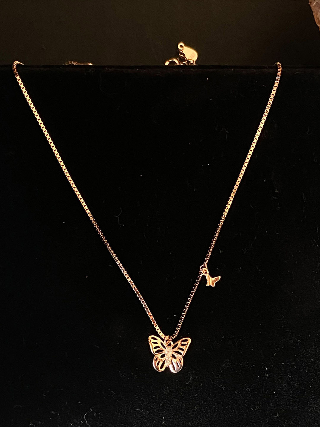 THE WOKE COLLECTION Rose Gold-Plated Contemporary Pendants with Chains