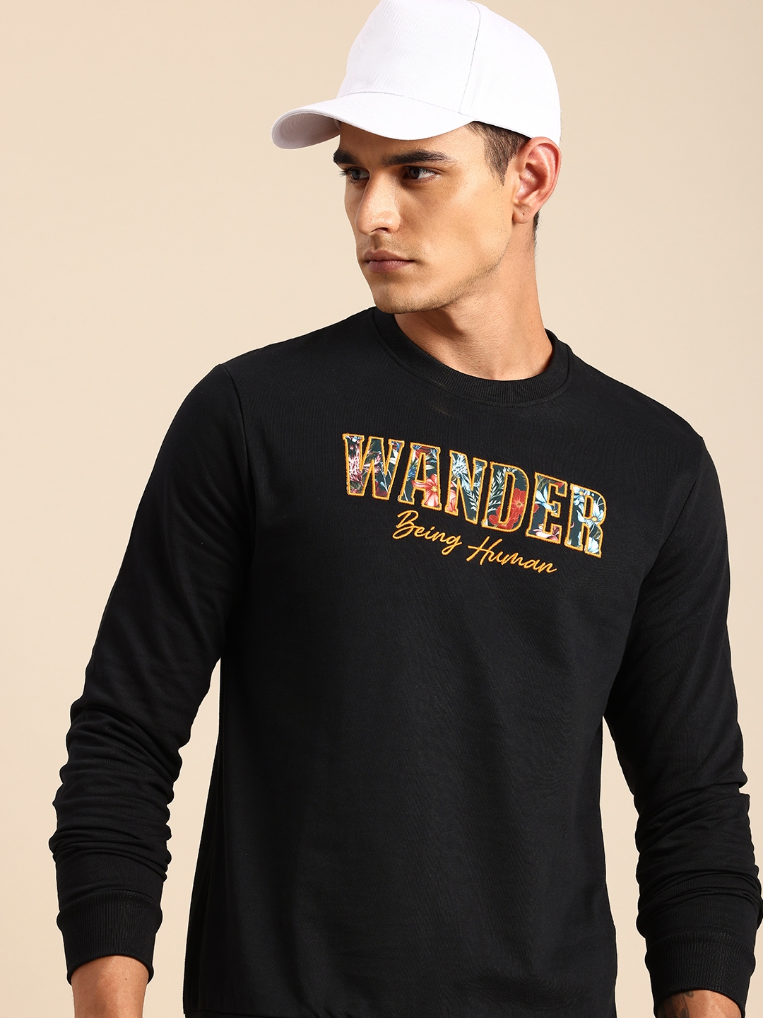 Buy Being Human Pure Cotton Embroidered Sweatshirt Sweatshirts for Men 30072542 Myntra