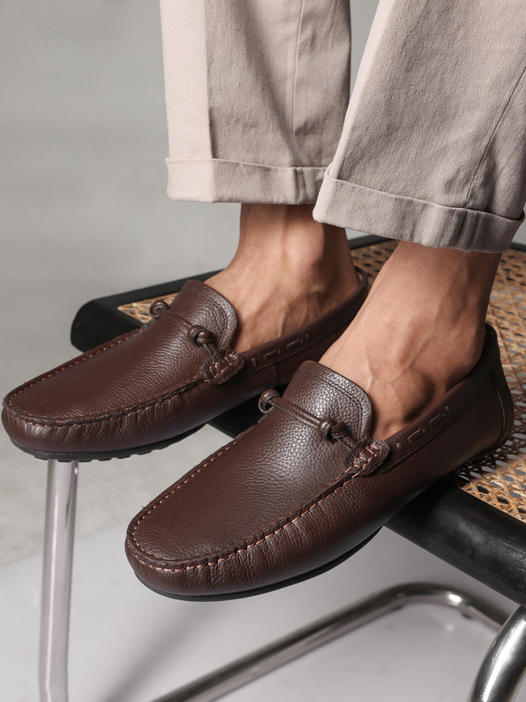 RARE RABBIT Men Leather Formal Loafers