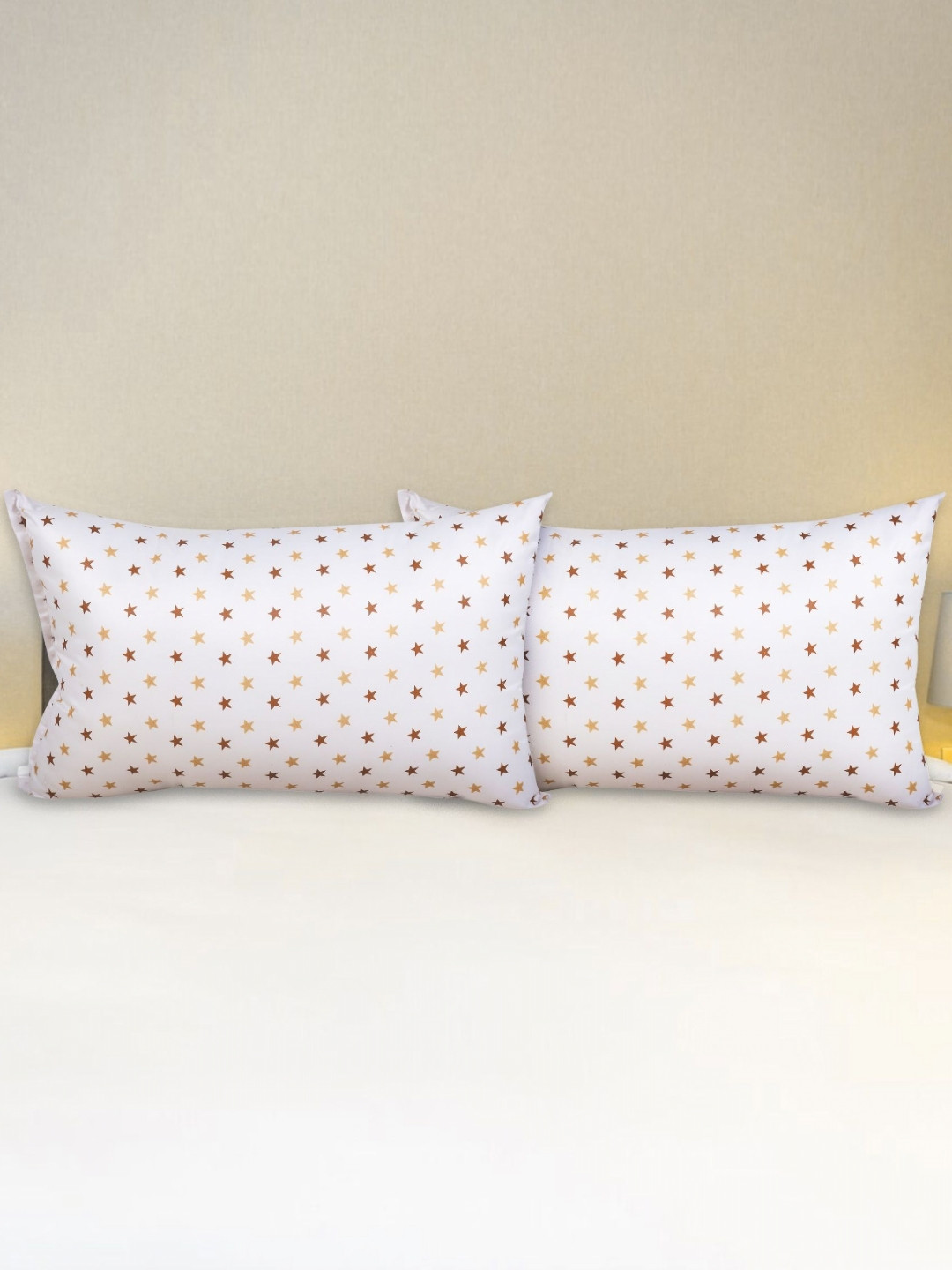 JD x White Abstract Polyester Ultra Soft Set of 2 Ultra Soft Fibre Sleep Pillow-40.64 x 60.96 cm