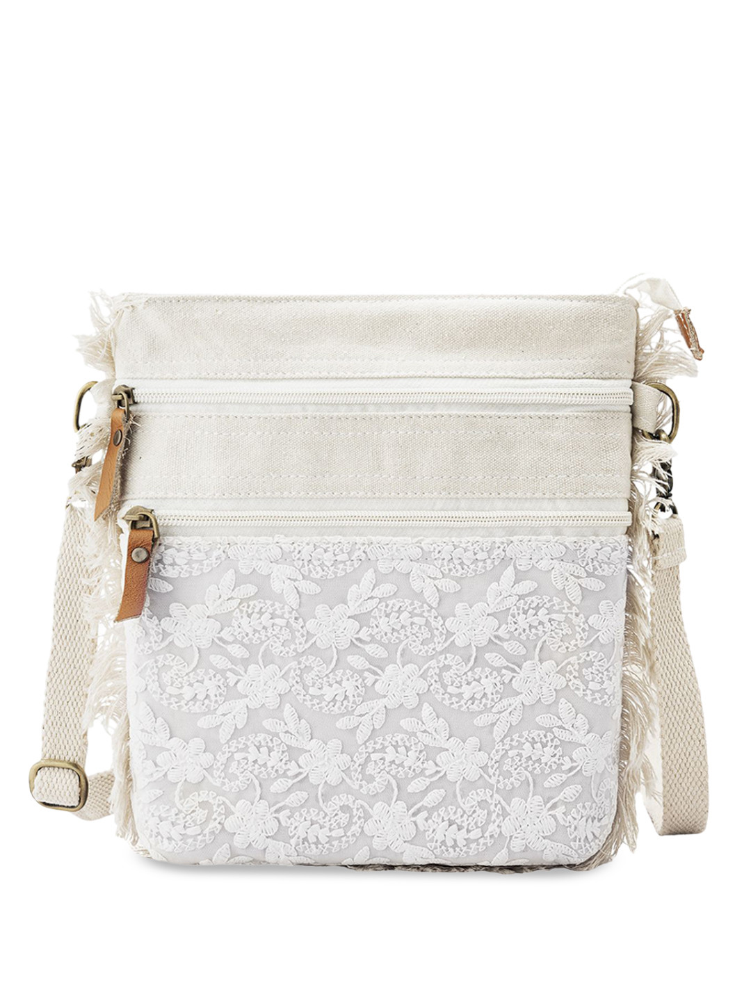 Goatter Structured Sling Bag with Tasselled