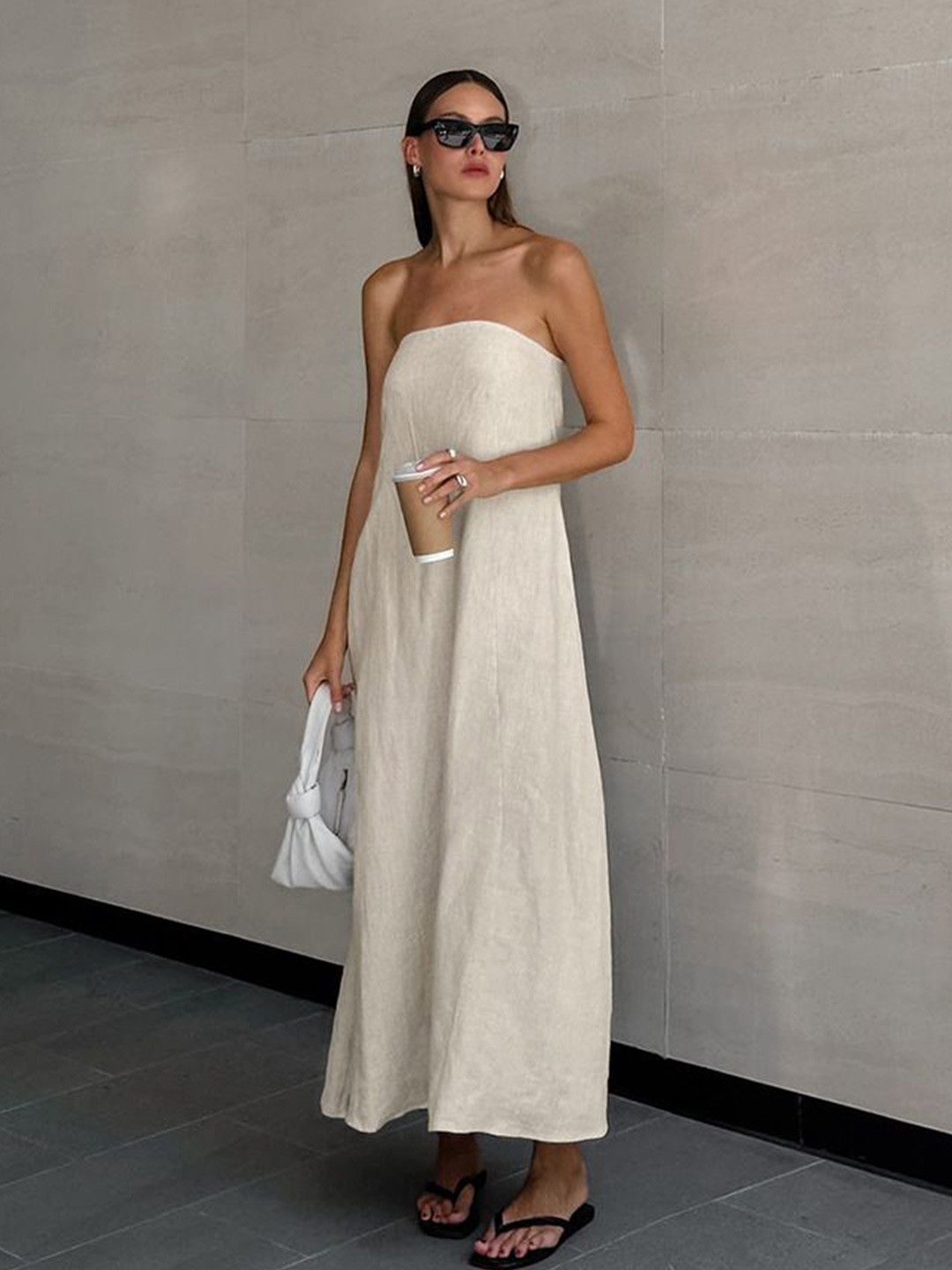 MIAKEE Off-Shoulder Maxi Dress