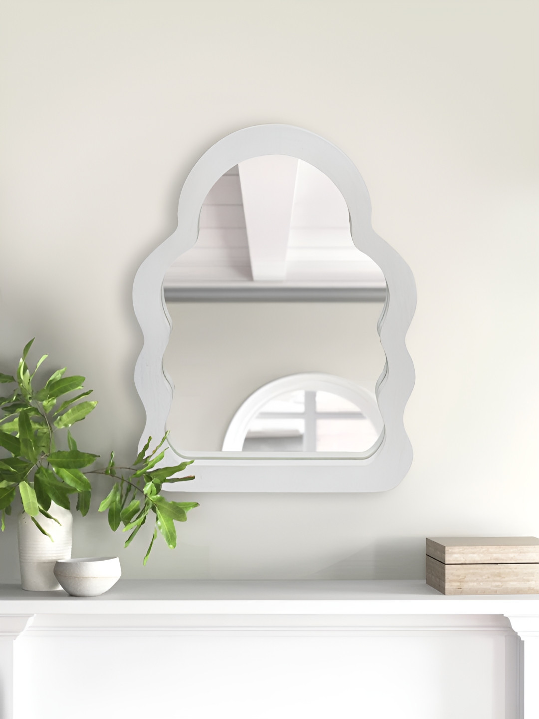 Metalsmith White Wooden  Mirrors