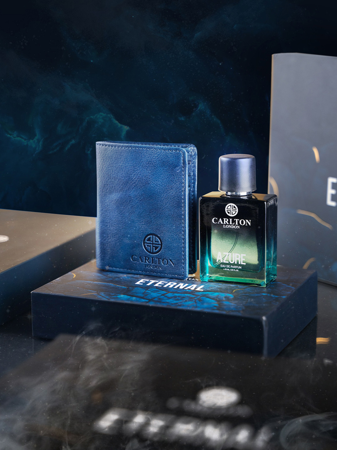 Carlton London Eternal Perfume GIft Set - Azure Eau De Parfum 50ml & Card Holder