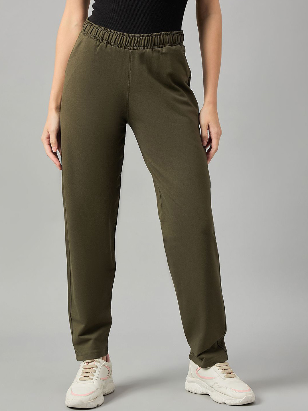 FEMEA Mid Rise Slim Fit Track Pants