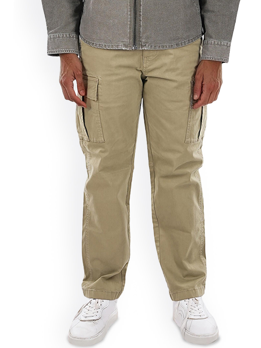 Celio Men Cargos Mid-Rise Trousers