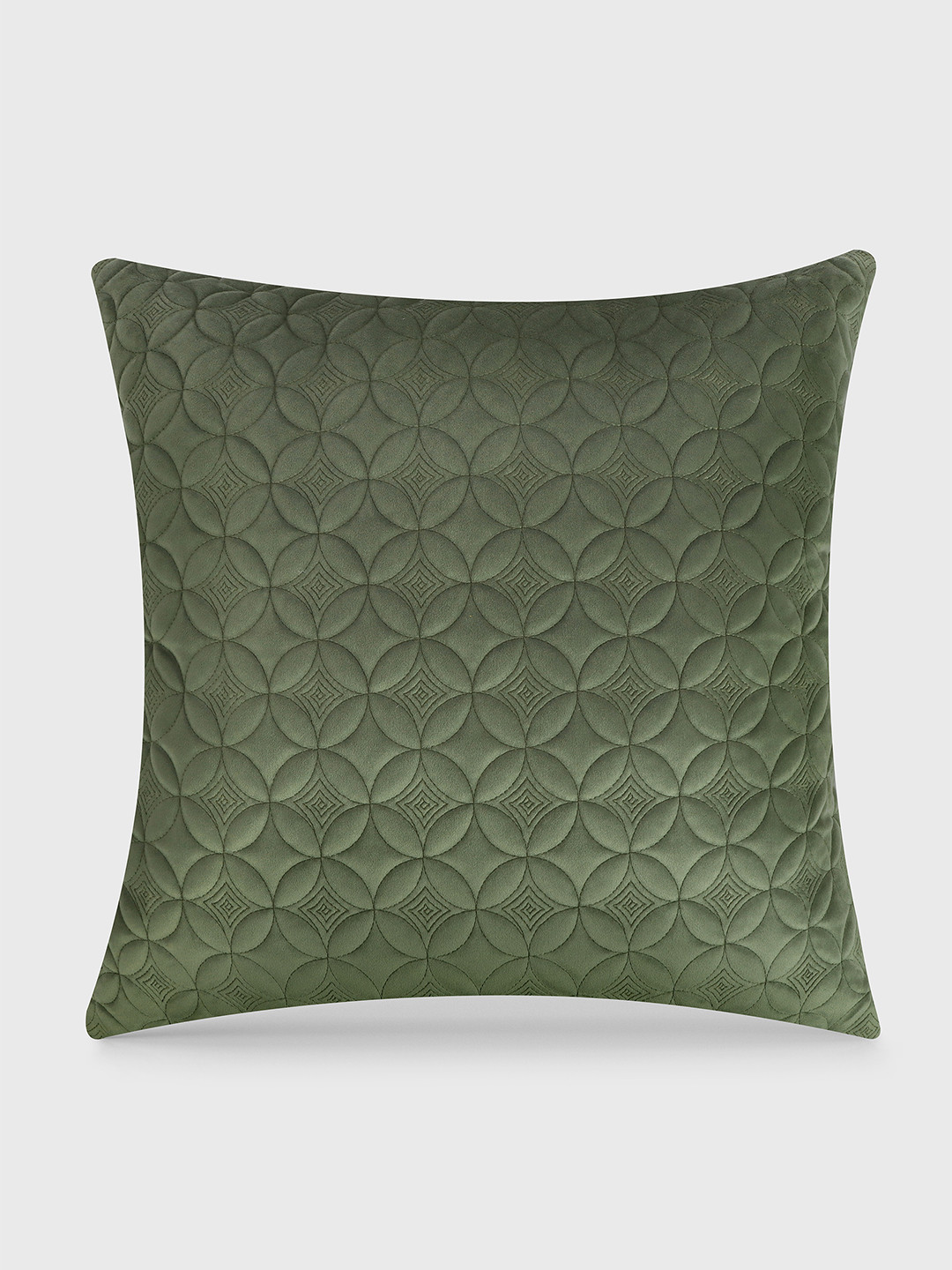 Mirooh  Green Quilted Square Cushions