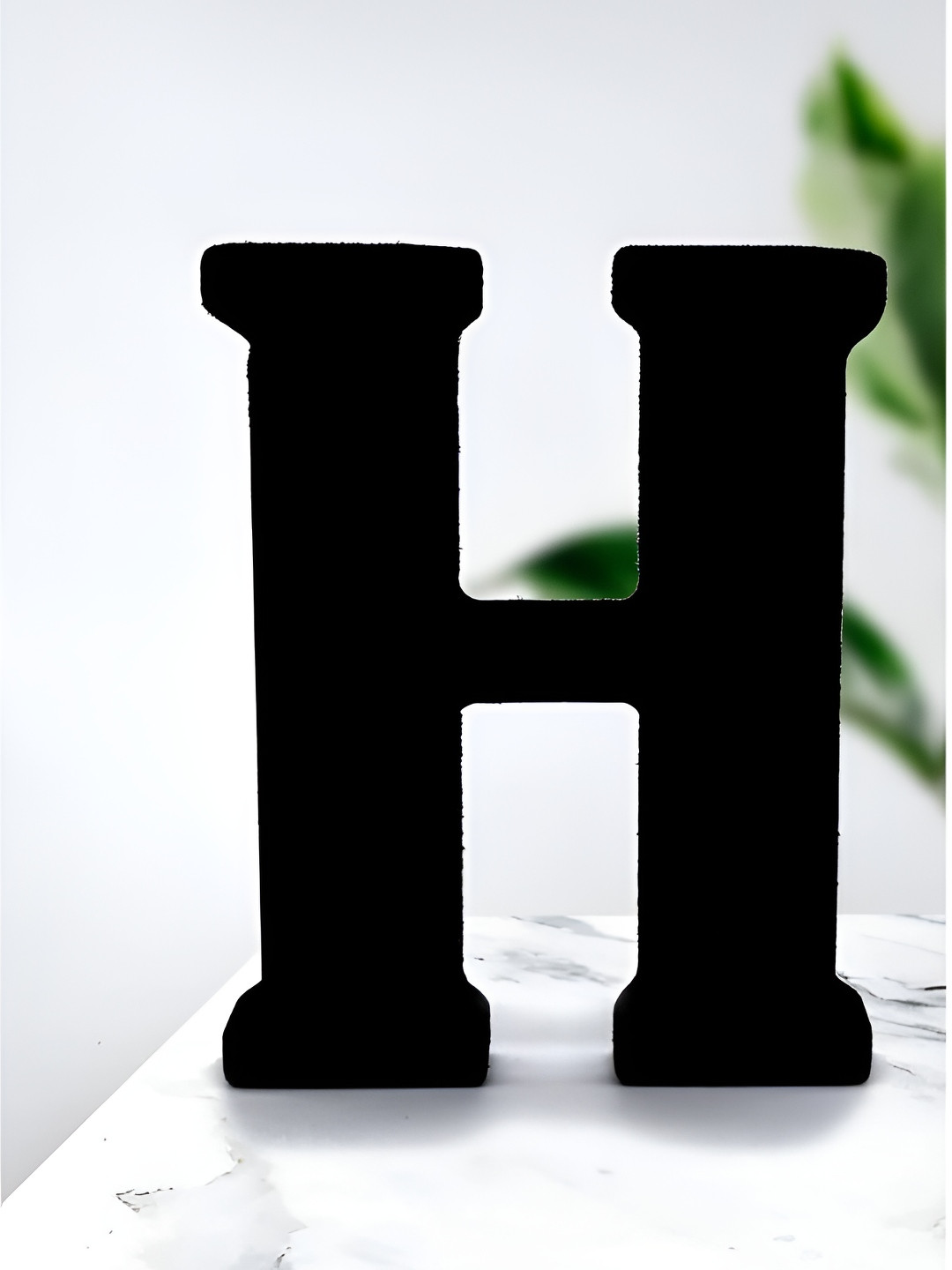 VAH Kya Bat Hai !! Alphabet Wood Matte Hanging Hall Wall Hangings-4.5In