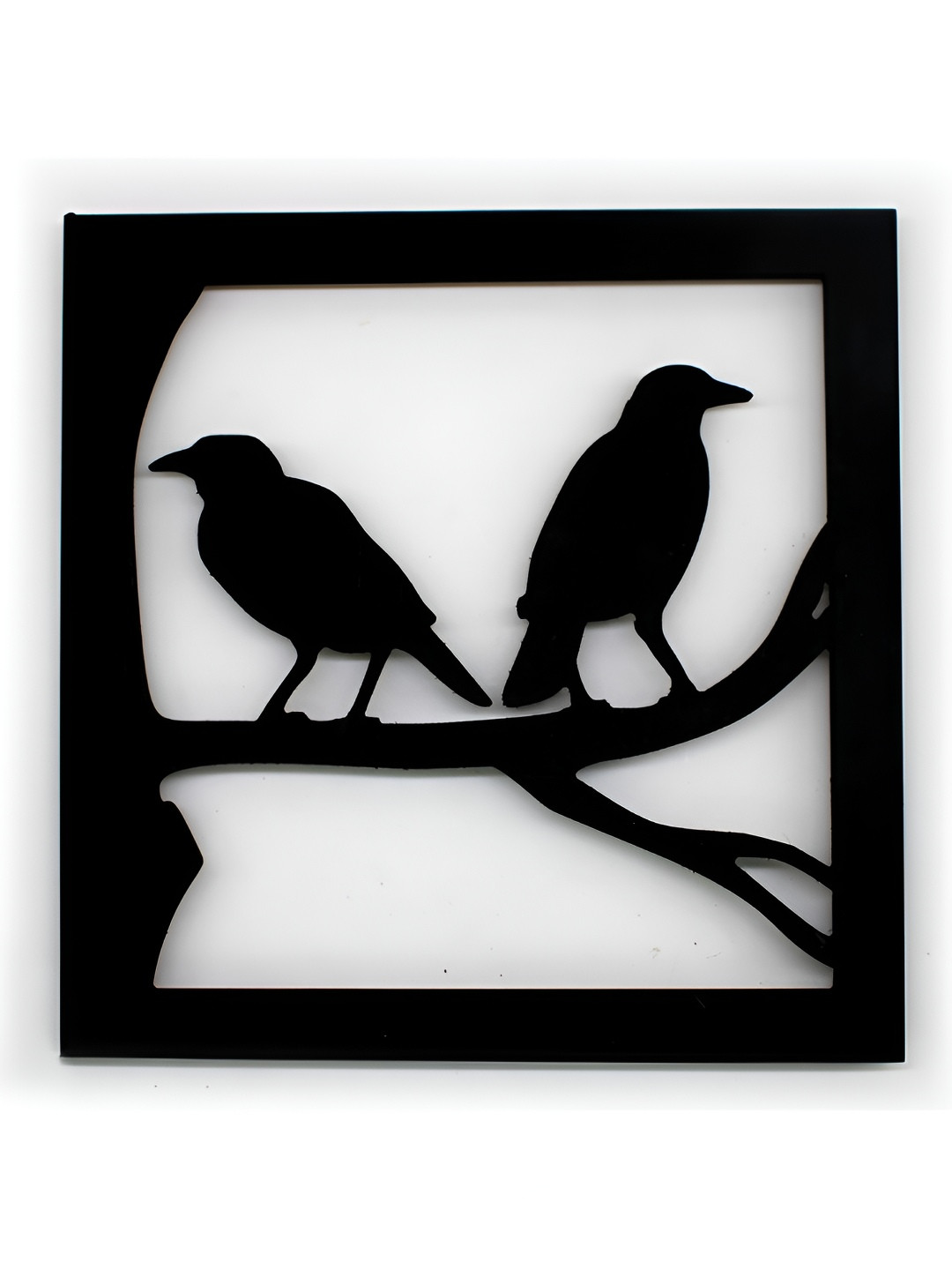VAH Kya Bat Hai !! Two Birds Wood Hanging Hall Wall Hangings-10.6In