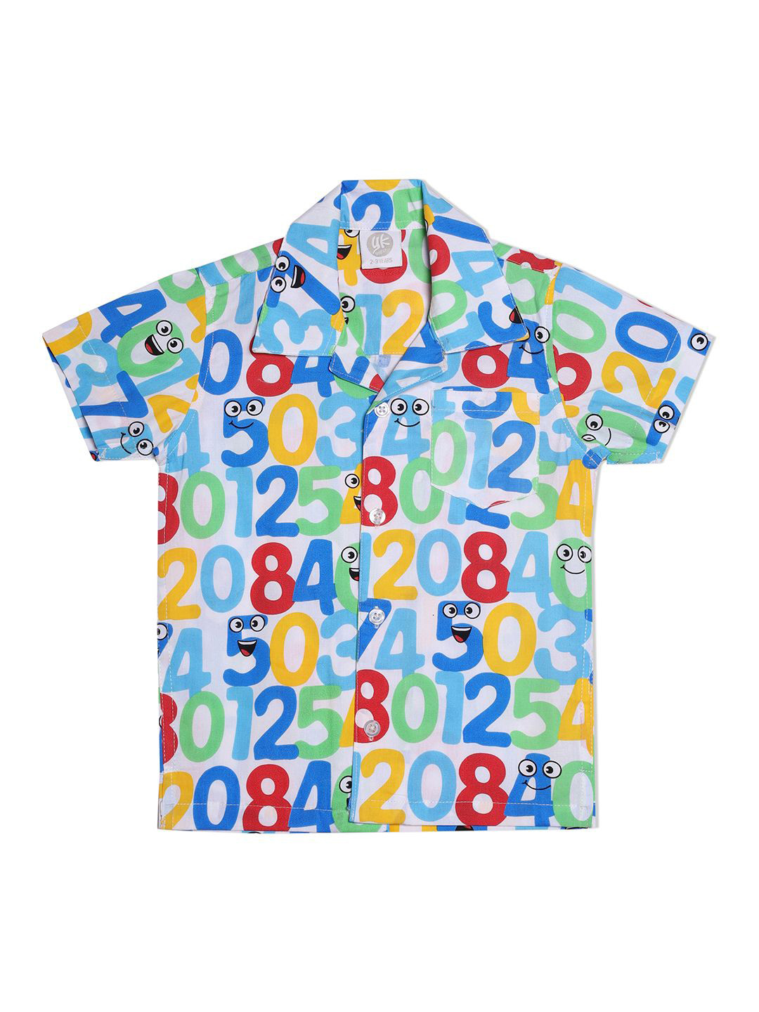 YK Boys Classic Opaque Printed Casual Shirt