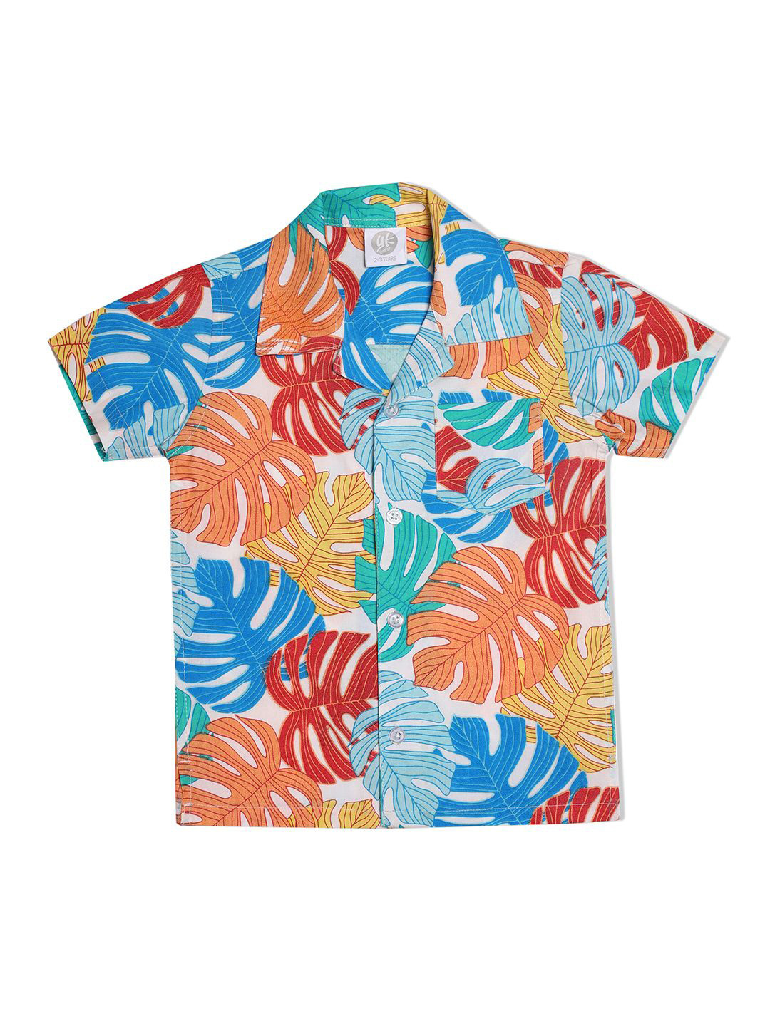 YK Boys Classic Floral Opaque Printed Casual Shirt