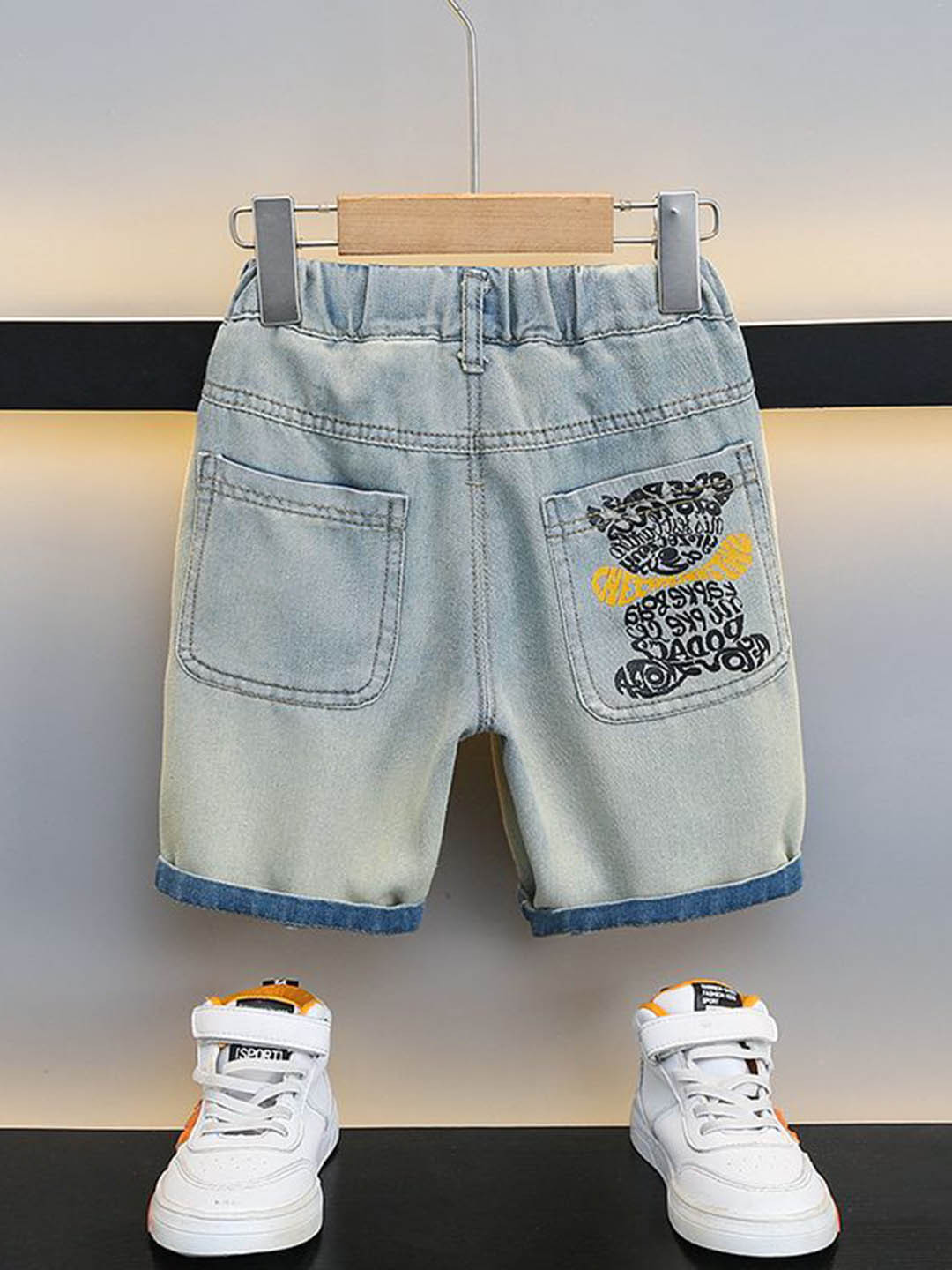 StyleCast x Revolte Boys Blue Clean Look Heavy Fade Jeans