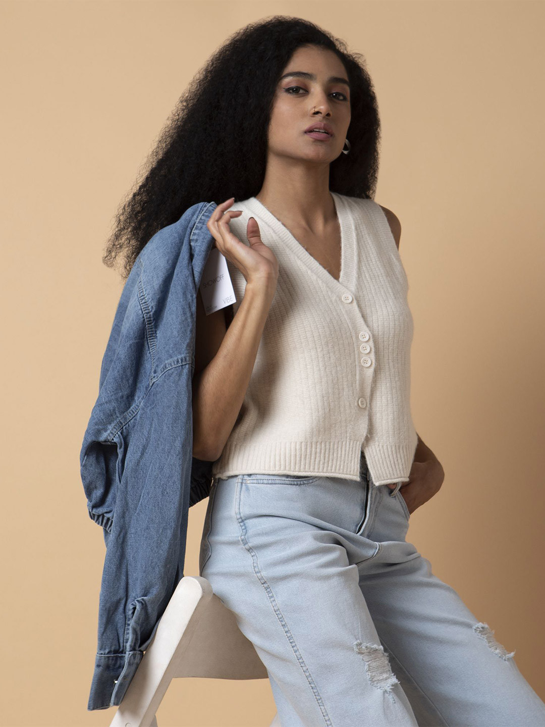 SHOWOFFFF Women Cable Knit Cardigan