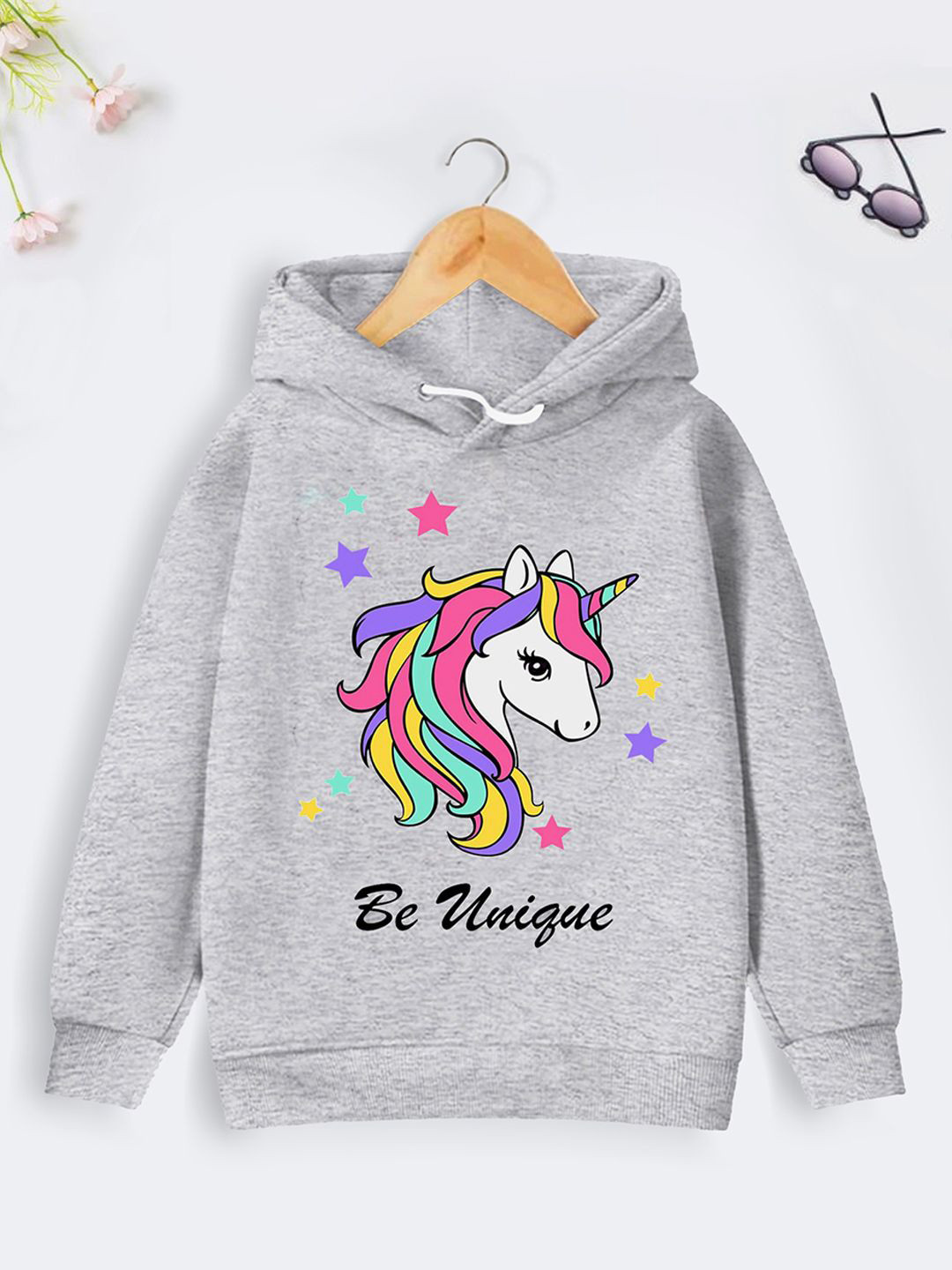 YK X Trampoline Girls Printed Hooded Sweatshirt