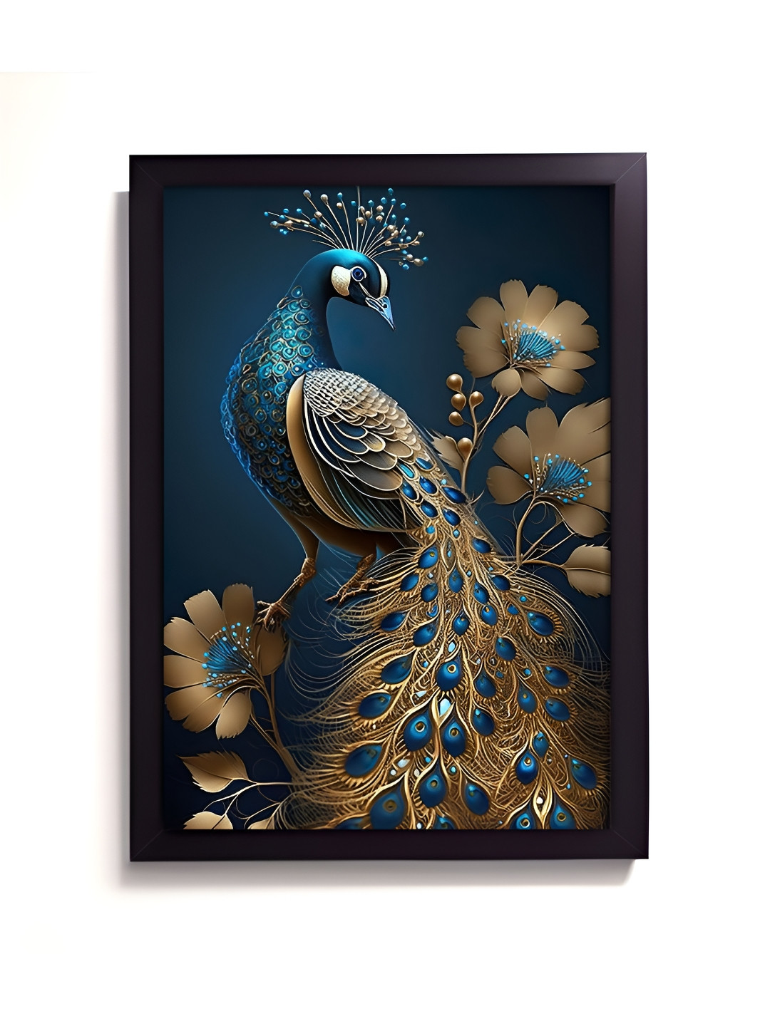 RANDOM Blue & Gold Toned Birds & Animals Wall Art