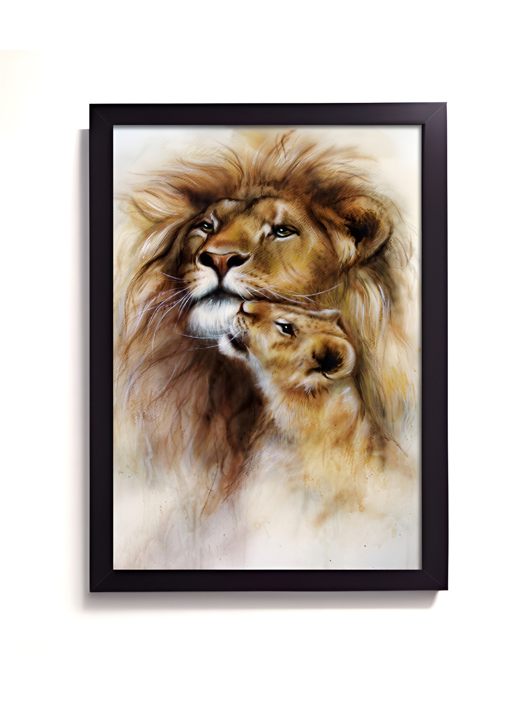 RANDOM Brown & Beige Birds and Animals Paintings Wall Art