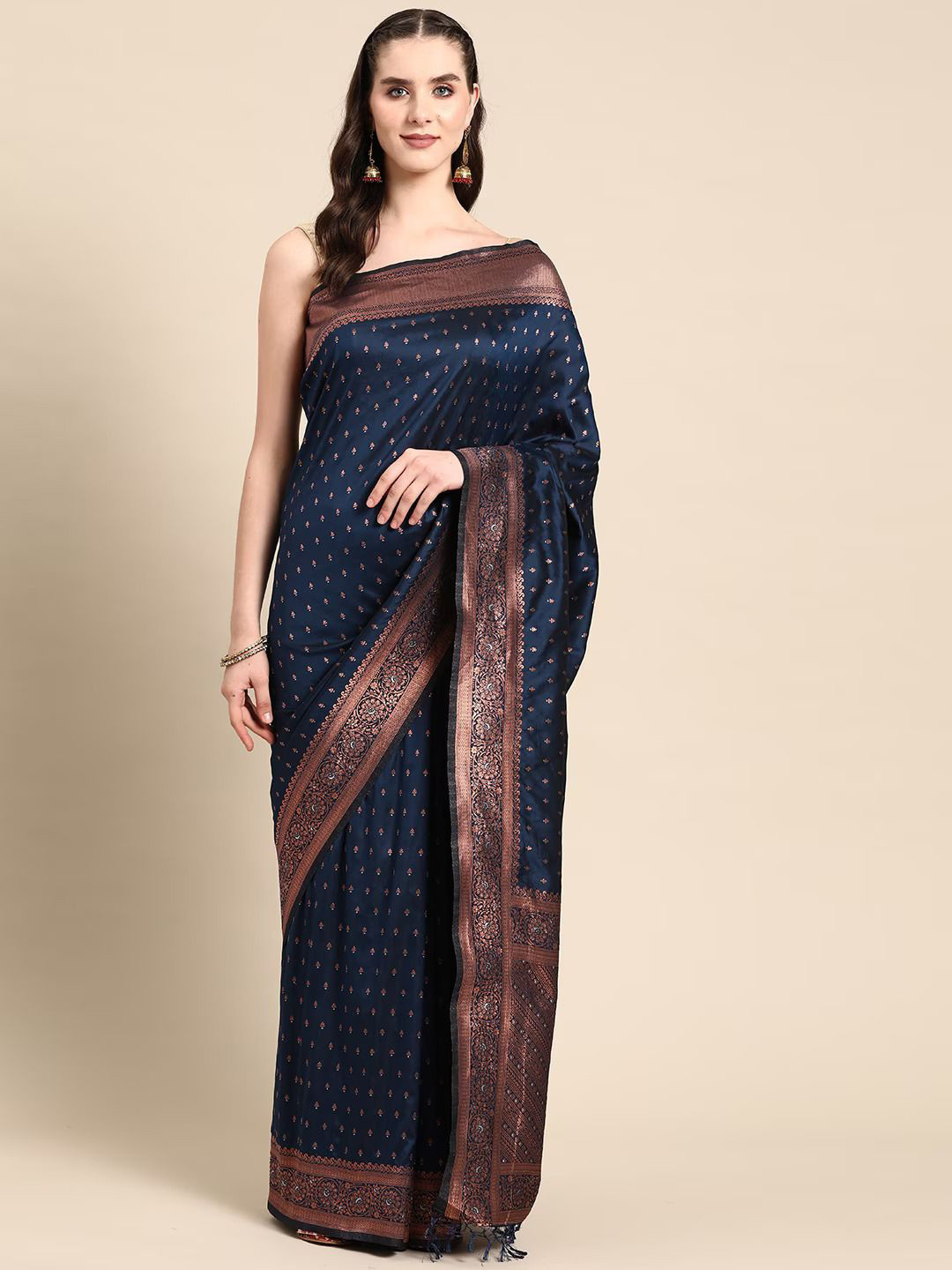 Panchaamrit Ethnic Motifs Zari Banarasi Saree