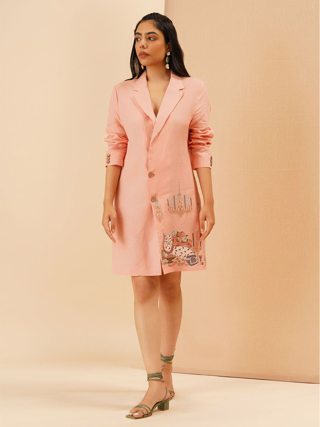 KALPRAAG Embroidered Blazer Dress