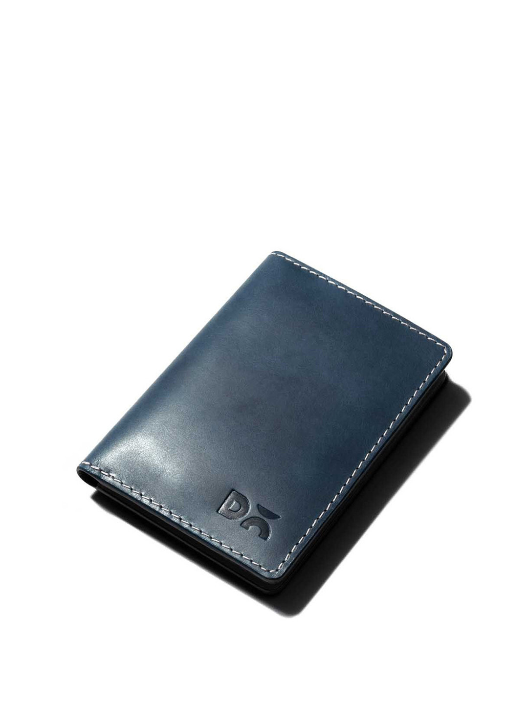 DailyObjects Deep Navy Log Bi-Fold Leather Wallet