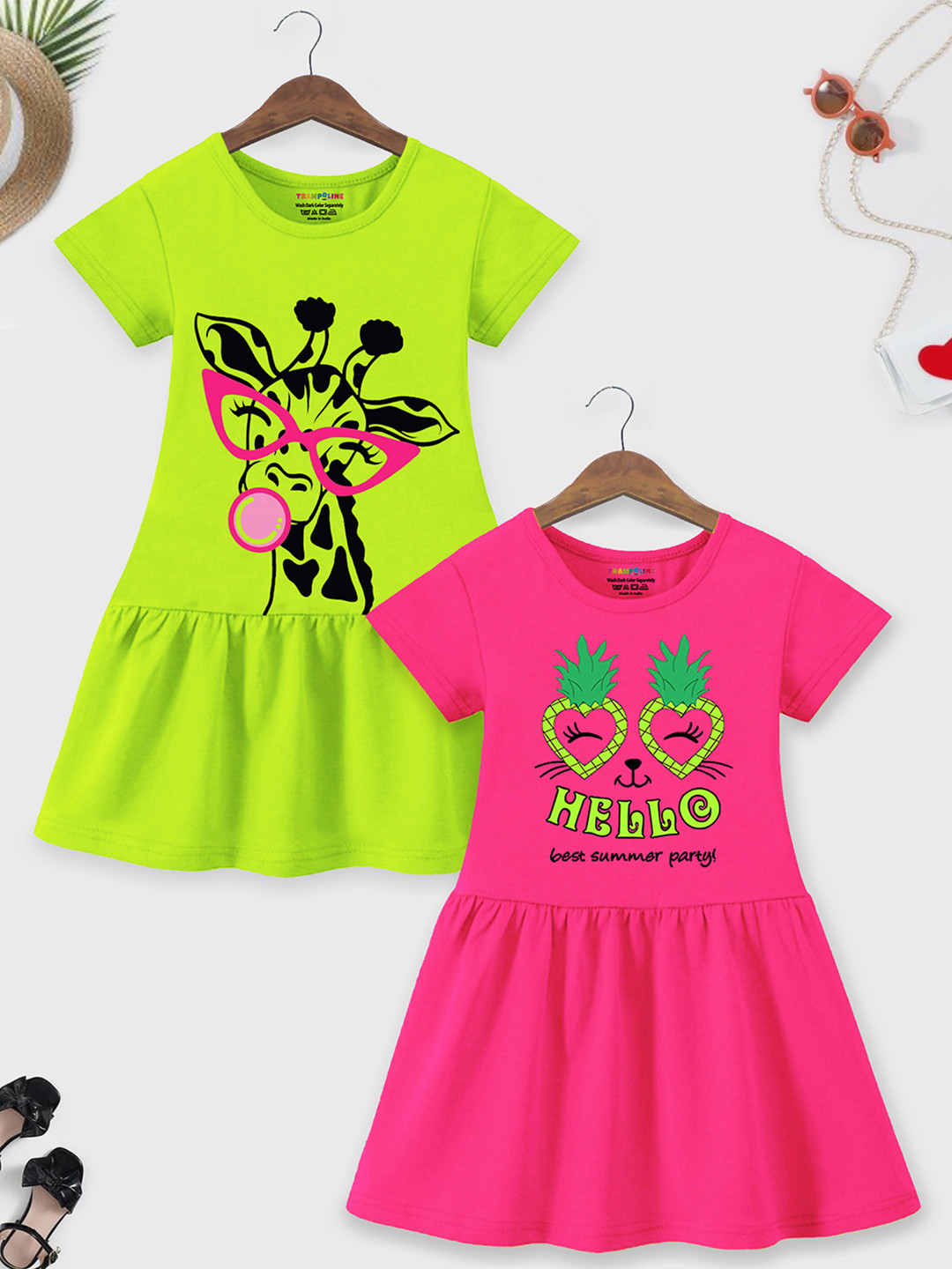 YK X Graphic Print A-Line Dress