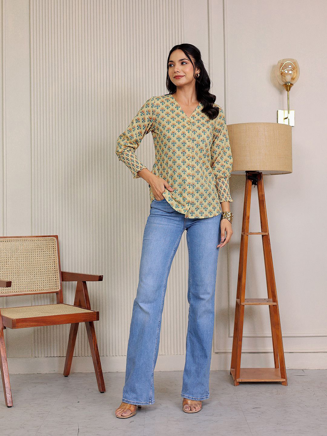 GULAB CHAND TRENDS Women Floral Printed Opaque Party Shirt